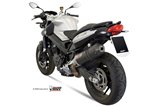 Silencieux Echappement Mivv Ovale Carbone Avec Coupelle Carbone Bmw F 800 R Gt 2009 - 2020