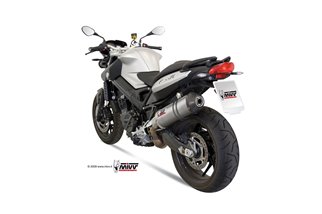 Schalldämpfer Escape Mivv Oval Titanium mit Carbon Cup Bmw F 800 R Gt 2009 - 2020