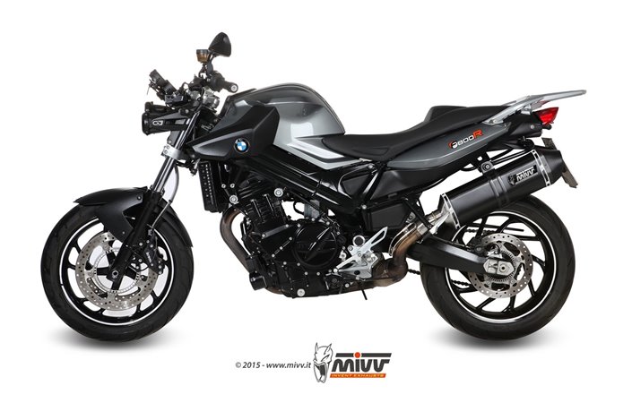 Schalldämpfer Escape Mivv Speed Edge Schwarz Schwarz Edelstahl Bmw F 800 R Gt 2009 - 2020