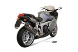 Silencieux Echappement Mivv Ovale Carbone Avec Coupelle Carbone Bmw K 1200 RS Gt 2005 - 2008