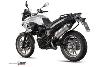 Schalldämpfer Escape Mivv Oval Titanium mit Carbon Cup Bmw F 700 Gs 2012 - 2017