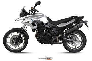 Silencieux Echappement Mivv Suono Noir Noir Inox Bmw F 700 Gs 2012 - 2017