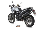 Silencieux Echappement Mivv Speed Edge Noir Noir Inox Bmw F 700 Gs 2012 - 2017