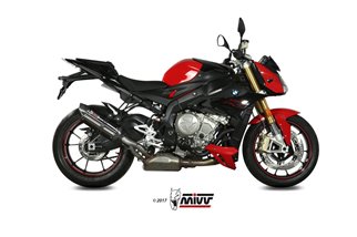 Silencer Exhaust Mivv Suono Black Black Stainless Steel Bmw S 1000 R 2017 - 2020