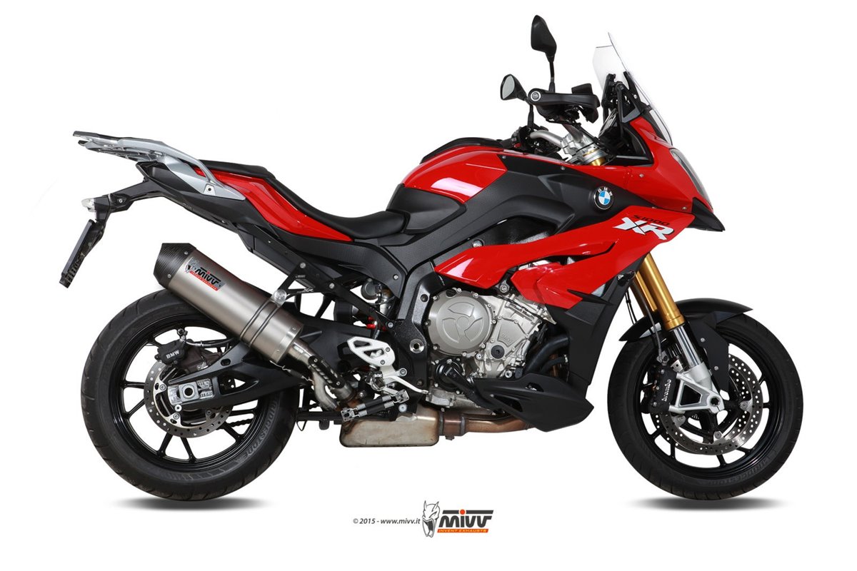 Schalldämpfer Escape Mivv Oval Titanium mit Carbon Cup Bmw S 1000 XR 2015 - 2019