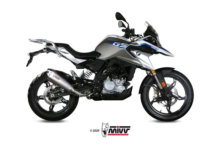 Komplette Auspuffanlage 1 in 1 Escape Mivv Delta Race Edelstahl Bmw G 310 Gs 2017 - 2022