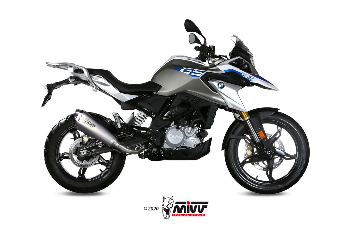 Système Complet 1 En 1 Echappement Mivv Delta Race Inox Bmw G 310 Gs 2017 - 2022