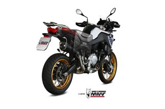 Silencieux Echappement Mivv Delta Race Noir Noir Inox Bmw F 850 Gs 2018 - 2022