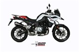 Silencieux Echappement Mivv Delta Race Noir Noir Inox Bmw F 750 Gs 2018 - 2022