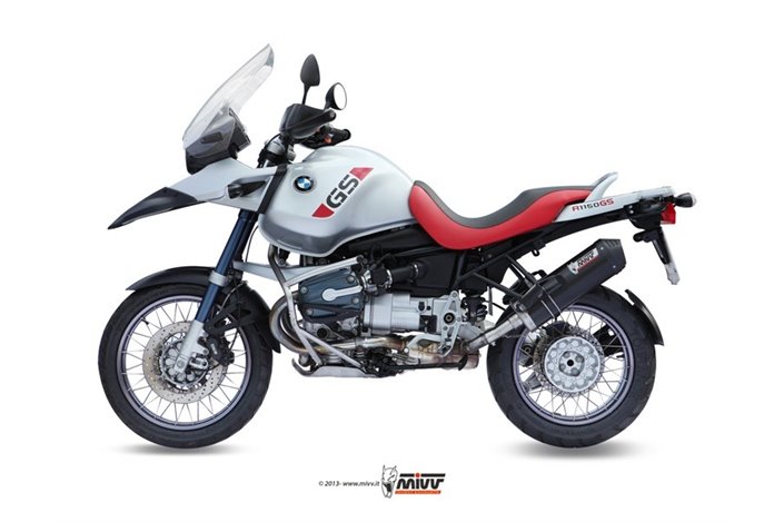 Silencieux Echappement Mivv Ovale Carbone Avec Coupelle Carbone Bmw R 1150 Gs Adventure 1999 - 2003