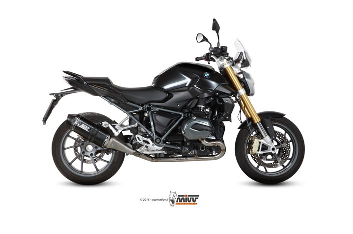 Schalldämpfer Escape Mivv Speed Edge Schwarz Schwarz Edelstahl Bmw R 1200 R Rs 2015 - 2018