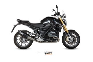 Terminale Scarico Mivv Speed Edge Black Inox Nero Bmw R 1200 R Rs 2015 - 2018