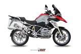 Silencieux Echappement Mivv Oval Titane Avec Coupelle Carbone Bmw R 1200 Gs Adventure 2013 - 2018