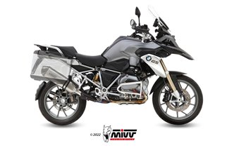 Silencieux Echappement Mivv Speed Edge Titane Avec Coupelle Carbone Bmw R 1200 Gs Adventure 2013 - 2018