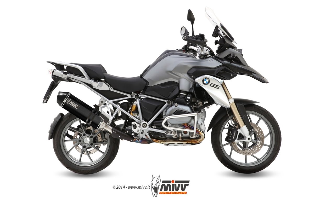 Schalldämpfer Escape Mivv Speed Edge Schwarz Schwarz Edelstahl Bmw R 1200 Gs Adventure 2013 - 2018