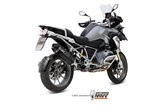 Silencieux Echappement Mivv Speed Edge Noir Noir Inox Bmw R 1200 Gs Adventure 2013 - 2018