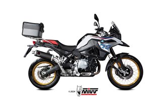 Sistema di Scarico terminale B.033.LDKB Mivv DAKAR INOX NERO bmw f 850 Gs 2018-2024