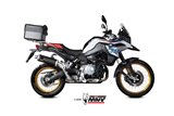 Sistema di Scarico terminale B.033.LDKB Mivv DAKAR INOX NERO bmw f 850 Gs 2018-2024