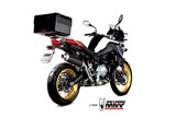 Sistema di Scarico terminale B.033.LDKB Mivv DAKAR INOX NERO bmw f 850 Gs 2018-2024