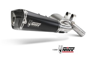 Terminale Scarico Mivv Delta Race Black Inox Nero Bmw F 900 R 2020- 2022