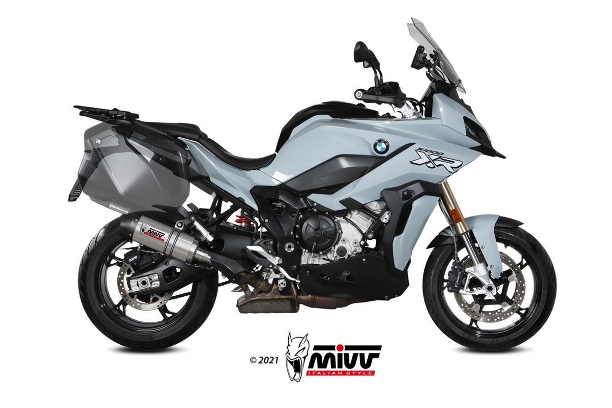 Terminale Scarico Mivv Oval Titanio Con Coppa Carbonio Bmw S 1000 Xr 2020 - 2022