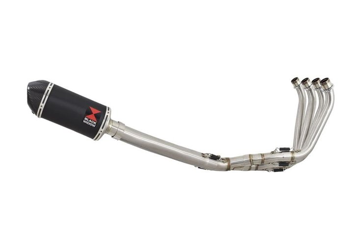 Système D'Échappement Haut De Gamme De-Cat Silencieux Ovale De 200 mm Avec Embout En Carbone Inoxydable HONDA CBR650R 2021-2022 