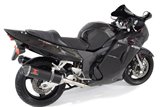 Scarico Completo 4 In 2 Honda Cbr 1100 Xx 1997-2007 Nero