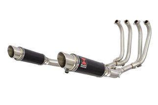 4-2 Exhaust System 230mm GP Round Black Stainless Silencers SUZUKI GSX1400 Black Widow