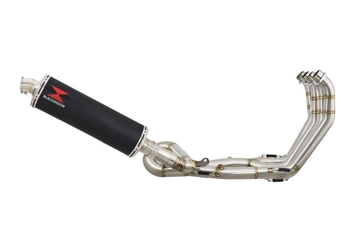 Performance Exhaust Silencieux Ovale De 400 mm En Acier Inoxydable Noir HONDA CB1000R Neo Sports Cafe SC80 Black Widow