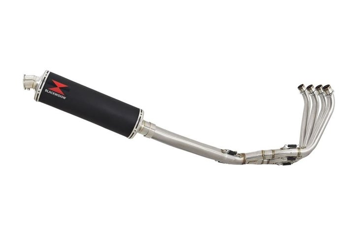 Sistema Di Scarico Di Alto Livello Decat Silenziatore Ovale Da 400 mm In Acciaio Inossidabile Nero 2 HONDA CB650R Neo Sports Caf