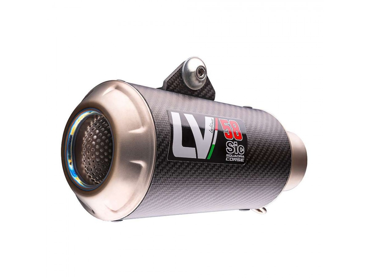 Leovince LV-10 Honda CB 500 F/R/X 15236C Carbon Slip On Muffler Black