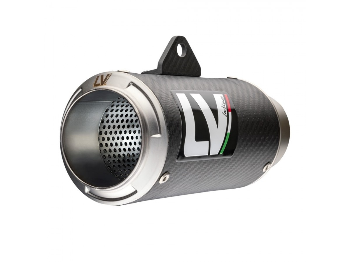 LEO VINCE SLIP-ON FULL BLACK STAINLESS LV-10 MUFFLER NINJA 400 / Z