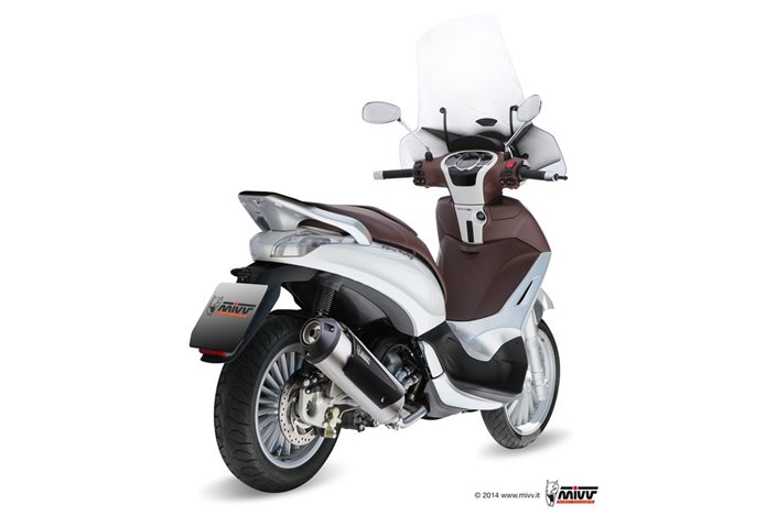 Full System 1 In 1 Exhaust Mivv Urban Stainless Steel Piaggio Beverly 300 2010 - 2013