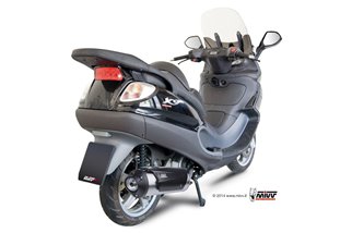 Full System 1 In 1 Exhaust Mivv Urban Stainless Steel Piaggio X9 200 2005 - 2007