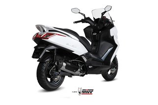 Komplette Auspuffanlage 1 in 1 Escape Mivv Urban Edelstahl Kymco Downtown 350 2015 - 2016