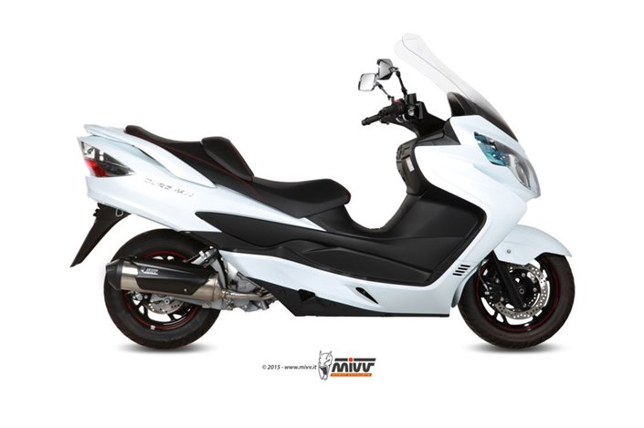 Système Complet 1 En 1 Echappement Mivv Urban Inox Suzuki Burgman 400 2006 - 2016