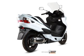 Komplette Auspuffanlage 1 in 1 Escape Mivv Urban Edelstahl Suzuki Burgman 400 2006 - 2016