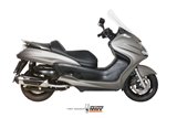 Full System 1 In 1 Exhaust Mivv Urban Stainless Steel Yamaha Majesty 400 2007 - 2014