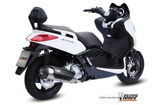 Komplette Auspuffanlage 1 in 1 Escape Mivv Urban Edelstahl Yamaha X-Max 250 2006 - 2016