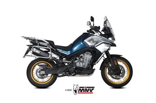 Schalldämpfer Escape Mivv Speed Edge Schwarz Schwarz Edelstahl Cf Moto 800MT 2022 - 2022