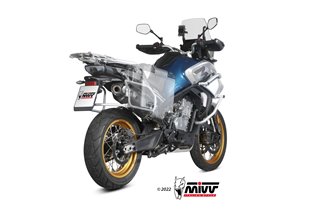 Terminale Scarico Mivv Speed Edge Black Inox Nero Cf Moto 800Mt 2022 - 2022