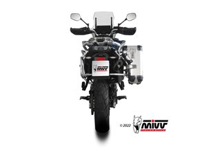 Schalldämpfer Escape Mivv Speed Edge Schwarz Schwarz Edelstahl Cf Moto 800MT 2022 - 2022