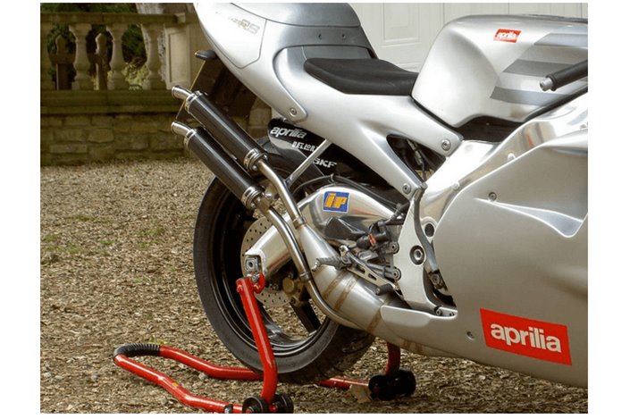 MARMITTE SCARICHI EXHAUST ACCIAIO JIM LOMAS APRILIA RS 250 1995 2002 SILENZIATORI CARBONIO