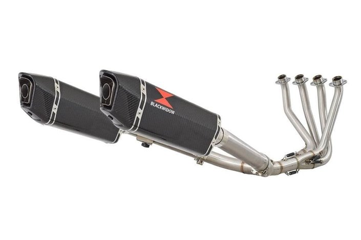 Complete Exhaust 4 In 2 Honda Cbr 1100 Xx 1997-2007 Carbon