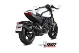 sistema di scarico Terminale CF.003.LH1BA Mivv HR-1 INOX NERO FONDELLO ALLUMINIO CF Moto 700 CL-X 2023-2024