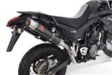 Terminali Di Scarico 360mm Gp Round Carbon YAMAHA XT 660 XT660X XT660R 2004-2016 Black Widow