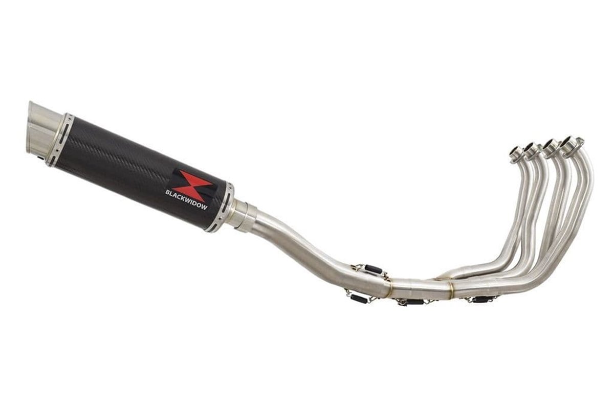 Exhaust System 360mm GP Round Carbon Silencer YAMAHA YZF1000 R Thunderace 1996-2003 Black Widow