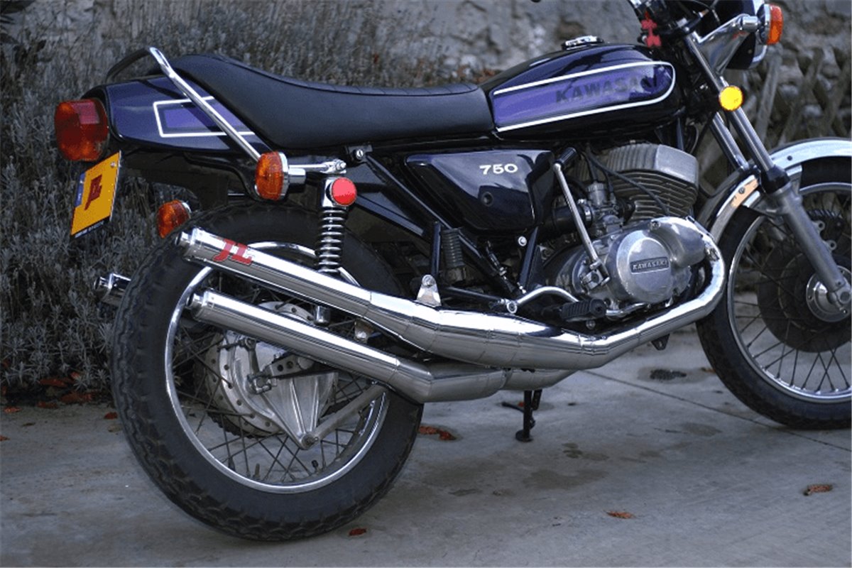 Komplette Auspuffanlage Jl Exhausts Unpolierter Stil In Voller Länge Kawasaki H2 750