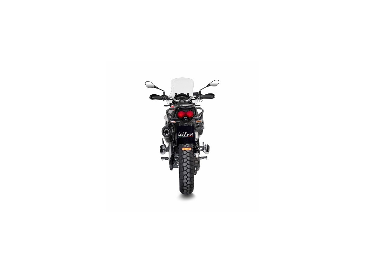 Exhaust Silencer Leovince Lv One Evo Black Edition Moto Guzzi V85 Tt 2019 -  2023