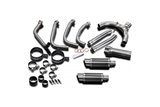 Complete 200mm carbon round exhaust system for Honda CBR1100XX Blackbird